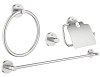 Комплект аксессуаров GROHE Essentials (4 предмета), суперсталь (40776DC1)