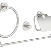 Комплект аксессуаров GROHE Essentials (4 предмета), суперсталь (40776DC1) Комплект аксессуаров GROHE Essentials (4 предмета), суперсталь (40776DC1)