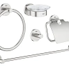 Комплект аксессуаров GROHE Essentials (5 предметов), суперсталь (40344DC1) Комплект аксессуаров GROHE Essentials (5 предметов), суперсталь (40344DC1)