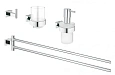 Комплект аксессуаров GROHE Essentials Cube 4 в 1, хром (40847001) Комплект аксессуаров GROHE Essentials Cube 4 в 1, хром (40847001)