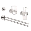 Комплект аксессуаров GROHE Essentials New 4 в 1, хром (40846001) Комплект аксессуаров GROHE Essentials New 4 в 1, хром (40846001)