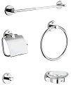 Комплект аксессуаров GROHE Essentials, хром (40344000) Комплект аксессуаров GROHE Essentials, хром (40344000)