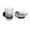 Комплект аксессуаров Ideal Standard стакан с держателем IOM A9120XG и мыльница IOM A9122XG BL002XG