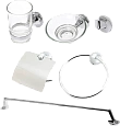 Комплект аксессуаров STWORKI Эстерсунд 6 предметов, хром 556076 Комплект аксессуаров STWORKI Эстерсунд 6 предметов, хром 556076