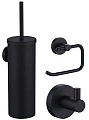 Комплект аксессуаров Wonzon & Woghand черный (WW-8100-BL) из 3 предметов (крючок, держатель для бумаги, ершик) Комплект аксессуаров Wonzon & Woghand черный (WW-8100-BL) из 3 предметов (крючок, держатель для бумаги, ершик)