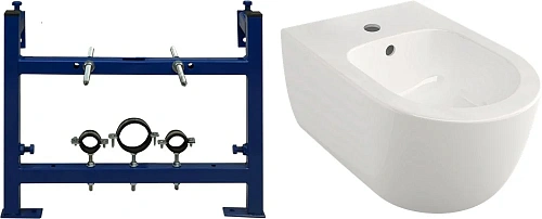 Комплект биде подвесное Berges Ego 082017 + Система инсталляции для биде STWORKI 540201 580375 Комплект биде подвесное Berges Ego 082017 + Система инсталляции для биде STWORKI 540201 580375