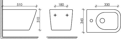 Комплект биде подвесное Ceramica Nova Metric CN3008 + Система инсталляции для биде STWORKI 540201 58 580363 Комплект биде подвесное Ceramica Nova Metric CN3008 + Система инсталляции для биде STWORKI 540201 58 580363