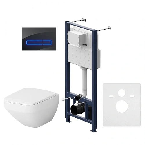 Комплект инсталляции AM.PM Inspire V2.0 IS450A38.50A1700 с унитазом FlashСlean с сиденьем микролифт и клавишей хром Комплект инсталляции AM.PM Inspire V2.0 IS450A38.50A1700 с унитазом FlashСlean с сиденьем микролифт и клавишей хром