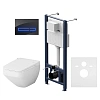 Комплект инсталляции AM.PM Inspire V2.0 IS450A38.CCC50A с унитазом FlashСlean, с электронной крышкой-биде СleanСare и клавишей хром