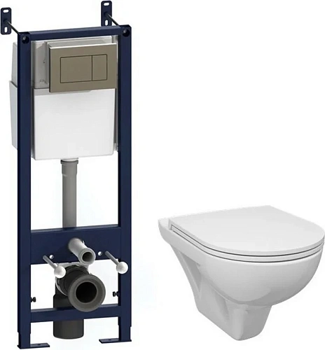 Комплект инсталляции AM.PM IS3901738P с унитазом Gem полипропилен микролифт кнопка хром глянцевый Комплект инсталляции AM.PM IS3901738P с унитазом Gem полипропилен микролифт кнопка хром глянцевый