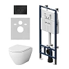 Комплект инсталляции AM.PM Spirit V2.0 IS100138.701700 с унитазом FlashСlean с сиденьем микролифт и клавишей хром