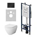 Комплект инсталляции AM.PM Spirit V2.0 IS100138.701700 с унитазом FlashСlean с сиденьем микролифт и клавишей хром Комплект инсталляции AM.PM Spirit V2.0 IS100138.701700 с унитазом FlashСlean с сиденьем микролифт и клавишей хром