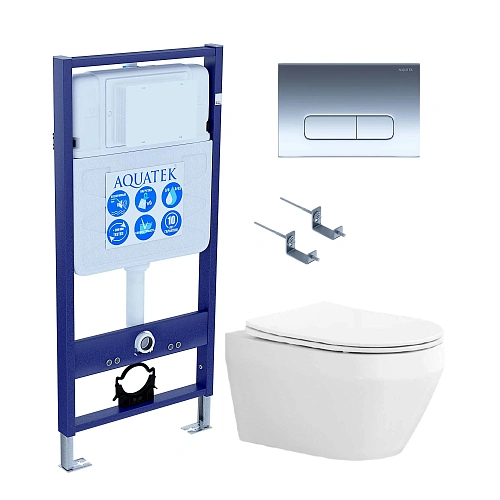 Комплект инсталляции Aquatek Standard INS-0000012 с крепежом KKI-0000002 клавишей смыва KDI-0000017 унитазом ЛЕЯ AQ1199-00 с сиденьем микролифт SET Aquatek ЛЕЯ cm-017 4в1 Комплект инсталляции Aquatek Standard INS-0000012 с крепежом KKI-0000002 клавишей смыва KDI-0000017 унитазом ЛЕЯ AQ1199-00 с сиденьем микролифт SET Aquatek ЛЕЯ cm-017 4в1