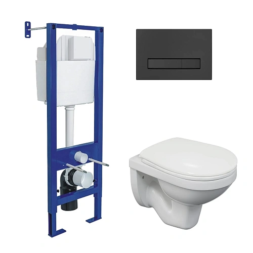 Комплект инсталляции BERGES ATOM 410 с клавишей смыва Atom Line черная SoftTouch, унитазом Gamma и сиденьем Gamma PS, микролифт 043335 Комплект инсталляции BERGES ATOM 410 с клавишей смыва Atom Line черная SoftTouch, унитазом Gamma и сиденьем Gamma PS, микролифт 043335