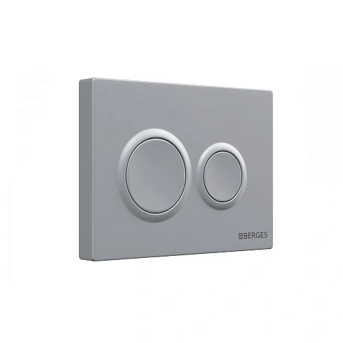 Комплект инсталляции BERGES NOVUM с клавишей смыва O2 матовый хром, унитазом VITA Rimless 49 см и сиденьем микролифт, быстросъём 043380 Комплект инсталляции BERGES NOVUM с клавишей смыва O2 матовый хром, унитазом VITA Rimless 49 см и сиденьем микролифт, быстросъём 043380