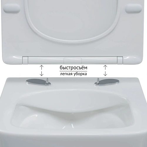 Комплект инсталляции BERGES NOVUM525, с клавишей смыва F2 матовый хром, унитазом FLOE S Rimless и сиденьем Floe S Slim SO, микролифт, быстросъем 043248 Комплект инсталляции BERGES NOVUM525, с клавишей смыва F2 матовый хром, унитазом FLOE S Rimless и сиденьем Floe S Slim SO, микролифт, быстросъем 043248