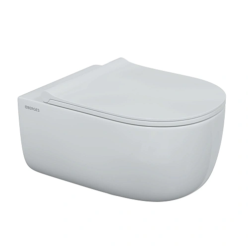 Комплект инсталляции BERGES NOVUM525, с клавишей смыва O3 хром глянец, унитазом EGO XL Rimless и сиденьем Okus Slim SO, микролифт, быстросъем 043302 Комплект инсталляции BERGES NOVUM525, с клавишей смыва O3 хром глянец, унитазом EGO XL Rimless и сиденьем Okus Slim SO, микролифт, быстросъем 043302