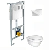 Комплект инсталляции Gustavsberg EASYmont (92211461) с унитазом Hygienic Flush WWS (5G84HR01) Крышка 92211461+5G84HR01