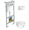 Комплект инсталляции Gustavsberg EASYmont (92211468) с унитазом Hygienic Flush WWS (5G84HR01) Крышка 92211468+5G84HR01