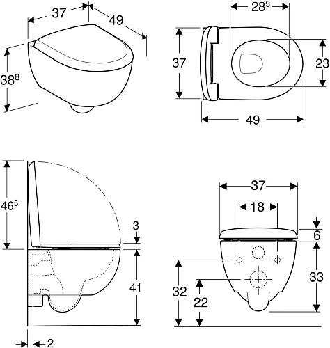 Комплект инсталляции с подвесным унитазом GEBERIT Renova Compact 500.122.TC.R Комплект инсталляции с подвесным унитазом GEBERIT Renova Compact 500.122.TC.R