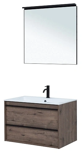 Комплект мебели Aquanet Lino 80 Дуб Веллингтон 00271956 Комплект мебели Aquanet Lino 80 Дуб Веллингтон 00271956