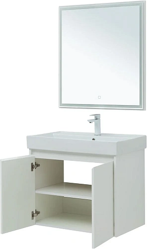 Комплект мебели Aquanet Nova Lite 75 белый глянец (2 дверцы) 00302535 Комплект мебели Aquanet Nova Lite 75 белый глянец (2 дверцы) 00302535