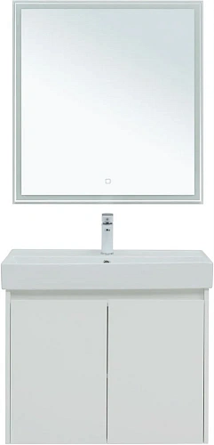 Комплект мебели Aquanet Nova Lite 75 белый глянец (2 дверцы) 00302535 Комплект мебели Aquanet Nova Lite 75 белый глянец (2 дверцы) 00302535