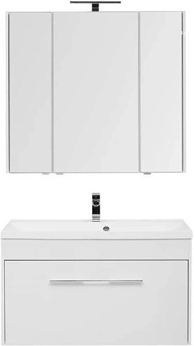 Комплект мебели Aquanet Августа 100 белый (ручка хром) 00287677 Комплект мебели Aquanet Августа 100 белый (ручка хром) 00287677