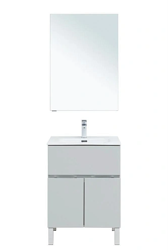 Комплект мебели Aquanet Алвита New 60 1 ящик, 2 дверцы, серый 00274530 Комплект мебели Aquanet Алвита New 60 1 ящик, 2 дверцы, серый 00274530
