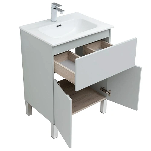 Комплект мебели Aquanet Алвита New 60 1 ящик, 2 дверцы, серый 00274530 Комплект мебели Aquanet Алвита New 60 1 ящик, 2 дверцы, серый 00274530