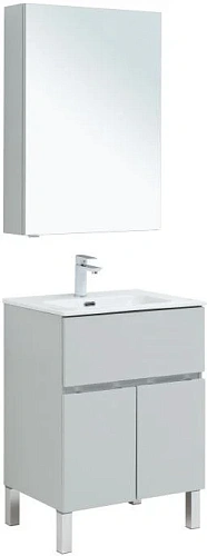 Комплект мебели Aquanet Алвита New 60 1 ящик, 2 дверцы, серый 00274530 Комплект мебели Aquanet Алвита New 60 1 ящик, 2 дверцы, серый 00274530
