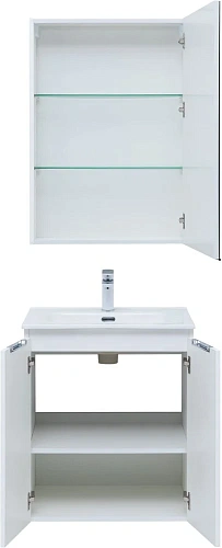 Комплект мебели Aquanet Алвита New 60 2 дверцы, белый матовый 00274220 Комплект мебели Aquanet Алвита New 60 2 дверцы, белый матовый 00274220