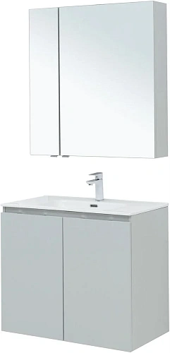 Комплект мебели Aquanet Алвита New 80 2 дверцы, серый 00274210 Комплект мебели Aquanet Алвита New 80 2 дверцы, серый 00274210