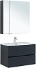 Комплект мебели Aquanet Алвита New 80 2 ящика, антрацит 00274200