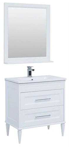 Комплект мебели Aquanet Бостон М 80 белый( лит. мрамор) 00259387 Комплект мебели Aquanet Бостон М 80 белый( лит. мрамор) 00259387