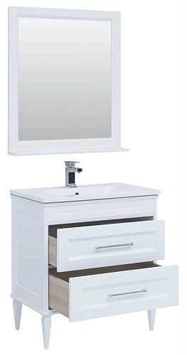 Комплект мебели Aquanet Бостон М 80 белый( лит. мрамор) 00259387 Комплект мебели Aquanet Бостон М 80 белый( лит. мрамор) 00259387