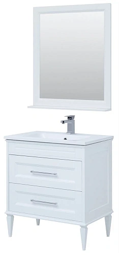 Комплект мебели Aquanet Бостон М 80 белый( лит. мрамор) 00259387 Комплект мебели Aquanet Бостон М 80 белый( лит. мрамор) 00259387