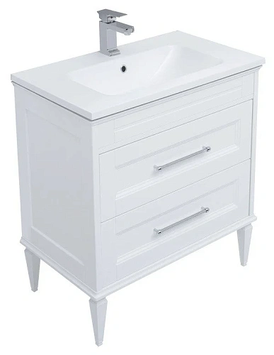 Комплект мебели Aquanet Бостон М 80 белый( лит. мрамор) 00259387 Комплект мебели Aquanet Бостон М 80 белый( лит. мрамор) 00259387