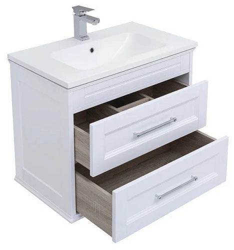 Комплект мебели Aquanet Бостон М 80 белый( лит. мрамор) 00259387 Комплект мебели Aquanet Бостон М 80 белый( лит. мрамор) 00259387