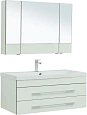 Комплект мебели Aquanet Верона 100 белый (подвесной 2 ящика) 00287649 Комплект мебели Aquanet Верона 100 белый (подвесной 2 ящика) 00287649