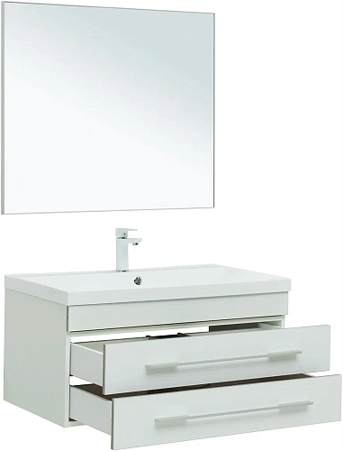 Комплект мебели Aquanet Верона 90 белый матовый 00287639 Комплект мебели Aquanet Верона 90 белый матовый 00287639