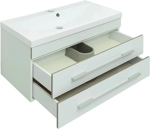 Комплект мебели Aquanet Верона 90 белый матовый 00287639 Комплект мебели Aquanet Верона 90 белый матовый 00287639