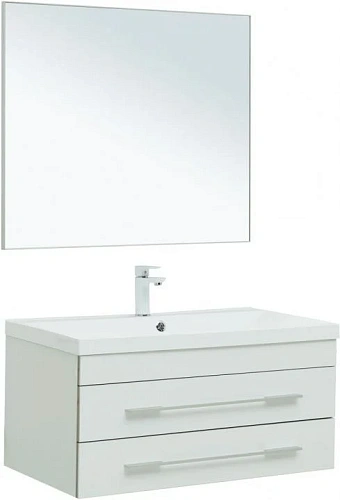 Комплект мебели Aquanet Верона 90 белый матовый 00287639 Комплект мебели Aquanet Верона 90 белый матовый 00287639