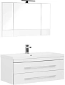 Комплект мебели Aquanet Верона NEW 100 белый (подвесной 2 ящика) 00230318 Комплект мебели Aquanet Верона NEW 100 белый (подвесной 2 ящика) 00230318