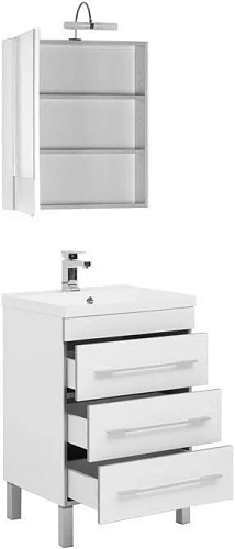 Комплект мебели Aquanet Верона NEW 58 белый (напольный 3 ящика) 00230310 Комплект мебели Aquanet Верона NEW 58 белый (напольный 3 ящика) 00230310