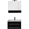 Комплект мебели Aquanet Верона NEW 75 черный (подвесной 2 ящика) 00231033 Комплект мебели Aquanet Верона NEW 75 черный (подвесной 2 ящика) 00231033