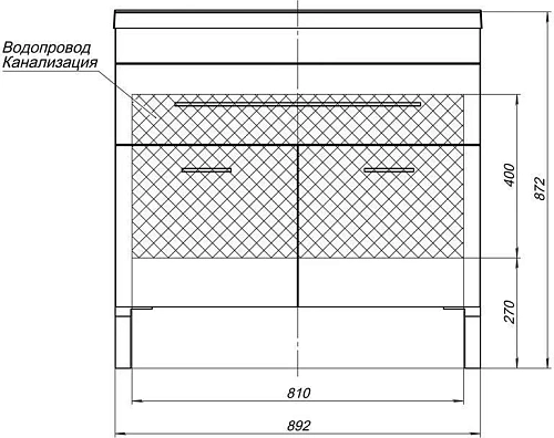 Комплект мебели Aquanet Верона NEW 90 белый (напольный 1 ящик 2 дверцы) 00230314 Комплект мебели Aquanet Верона NEW 90 белый (напольный 1 ящик 2 дверцы) 00230314