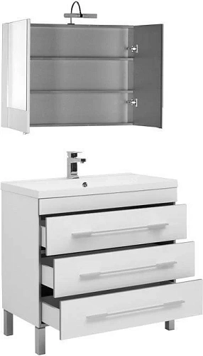 Комплект мебели Aquanet Верона NEW 90 белый (напольный 3 ящика) 00230316 Комплект мебели Aquanet Верона NEW 90 белый (напольный 3 ящика) 00230316