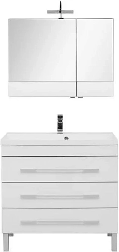 Комплект мебели Aquanet Верона NEW 90 белый (напольный 3 ящика) 00230316 Комплект мебели Aquanet Верона NEW 90 белый (напольный 3 ящика) 00230316