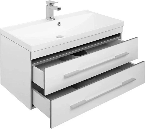 Комплект мебели Aquanet Верона NEW 90 белый (подвесной 2 ящика) 00230312 Комплект мебели Aquanet Верона NEW 90 белый (подвесной 2 ящика) 00230312